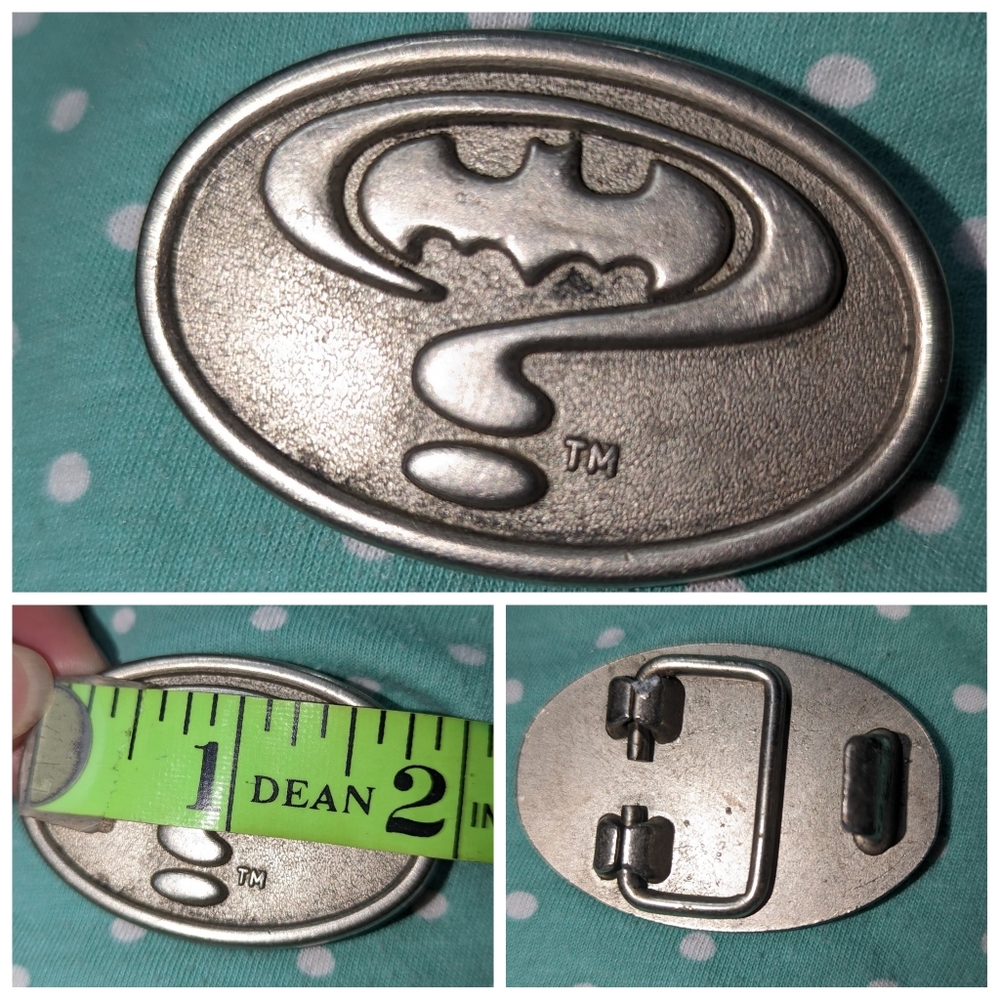 Batman Riddler Question mark emblem kids belt buckle